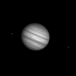 Jupiter, le 14/01/2012 à 18:43 TU, satellites Europe et Io
