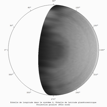 L'hexagone du pôle nord de Saturne le 12/06/2014